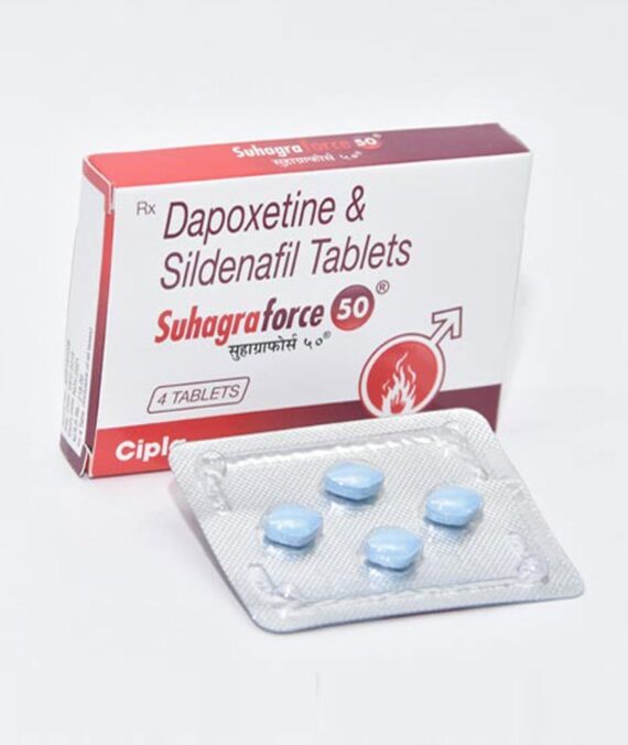 Suhagra Force 50 Tablet (Sildenafil 50mg/Dapoxetine 30mg)