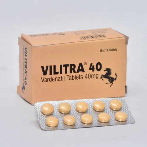 Vilitra 40 mg Tablet (Vardenafil 40mg)